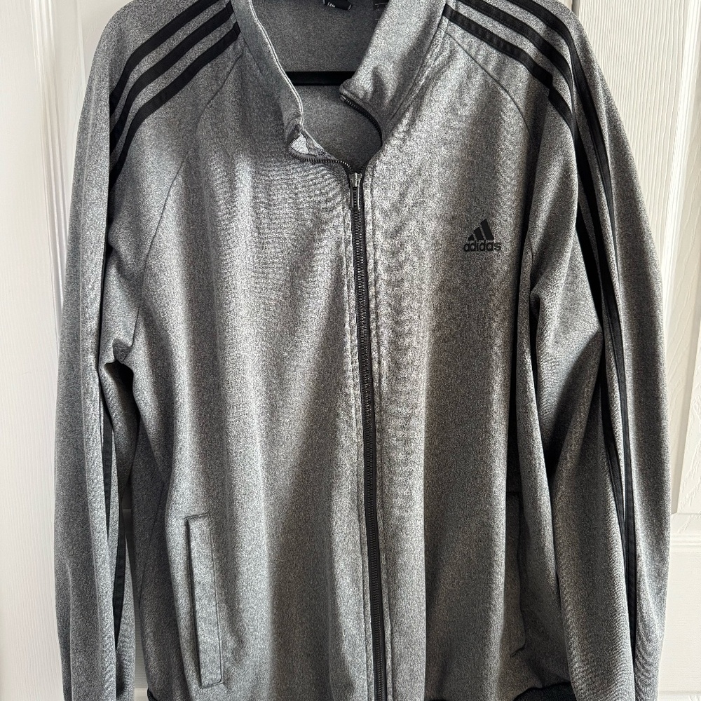 Adidas Track Jacket Dark Weathered Gray 2XL